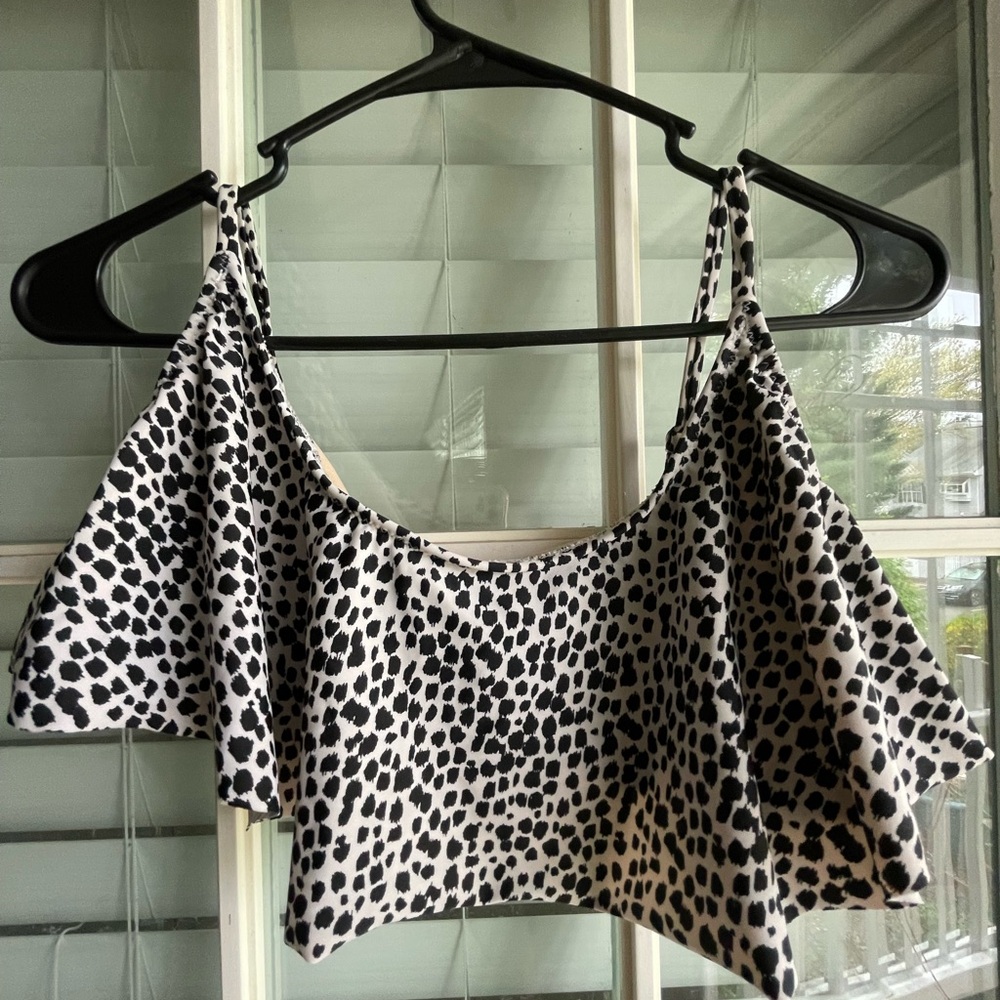 Black and White cheetah Women's Top